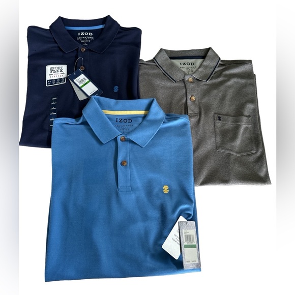 IZOD Sports-flex Polos (lot 3) - Picture 1 of 10